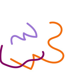Abstract Squiggly lines vectors