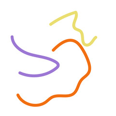 Abstract Squiggly lines vectors