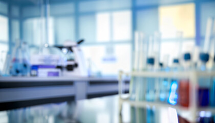 blurred background of scientific research laboratory
