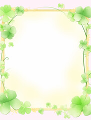 四つ葉のクローバー　フレーム
