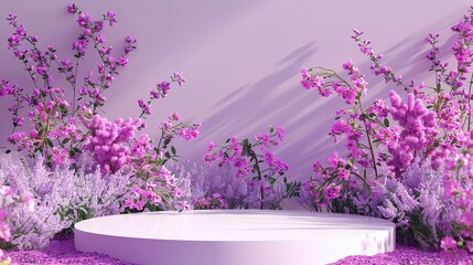 Podium background flower rose product pink 3d spring table beauty stand display nature white. Garden rose floral summer background podium cosmetic valentine easter field scene gift purple day romantic