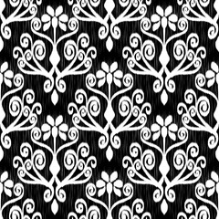 Ikat Flower Pattern Ethnic Geometric native tribal boho motif aztec textile fabric carpet mandalas African