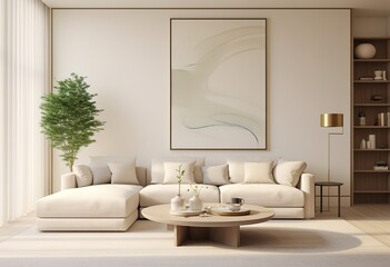 minimalist living room ideas, simple and elegant