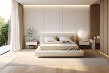 minimalist bedroom ideas, simple, elegant, comfortable
