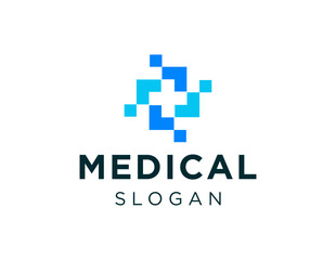 Obraz premium The logo design is about Medical and was created using the Corel Draw 2018 application with a white background.