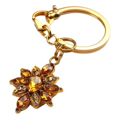 Crystal Flowers Keychain
