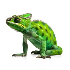 the green chameleon nature background