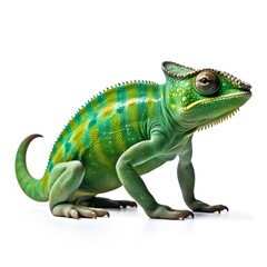 the green chameleon nature background