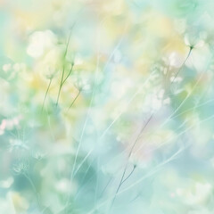Fresh spring bokeh background, blur, tender flowers, holiday paper