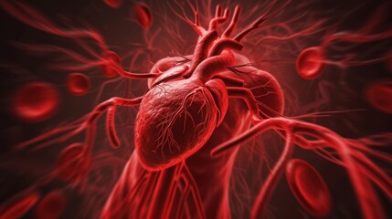 Cardiovascular system. consists of the heart, arteries, veins, and capillaries. The heart and vessels work together intricately to provide adequate blood flow to all parts of the body