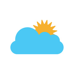 Weather icon design template isolated illustration