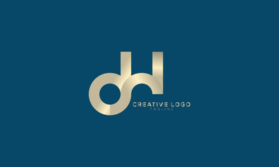 DW Abstract initial monogram letter alphabet logo design