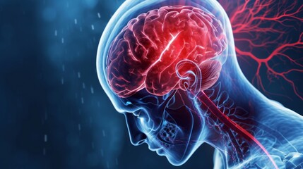 A stroke or a brain attack. occurs when something blocks blood supply to part of the brain or when a blood vessel in the brain bursts. In either case, parts of the brain become damaged or die