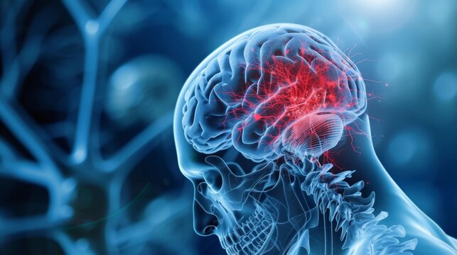 A stroke or a brain attack. occurs when something blocks blood supply to part of the brain or when a blood vessel in the brain bursts. In either case, parts of the brain become damaged or die