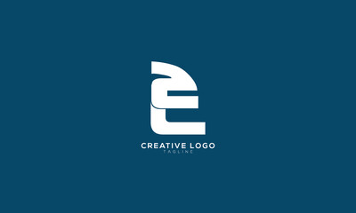 ZE EZ Abstract initial monogram letter alphabet logo design