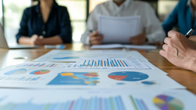 Entrepreneur pitching business plan to investors for funding