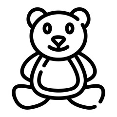 teddy bear Line Icon