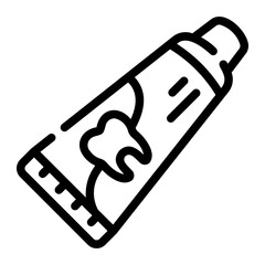 toothpaste Line Icon