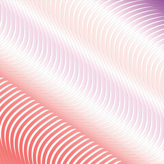 Gradient abstract background with wavy lines in metallic style