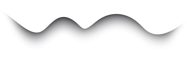 abstract background Black and white and gradient patterns and copy space or blank space. Shadow bar overlay effect. wave curve bar. transparent background and png.