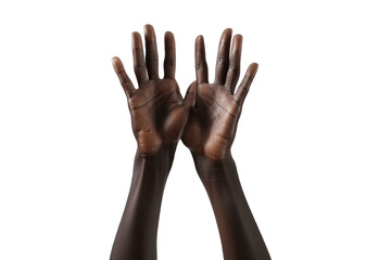 Fototapeta premium Person Raise Hands