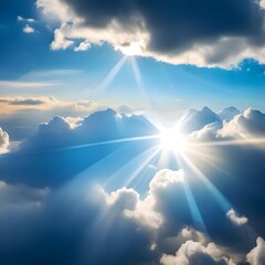 blue sky with clouds