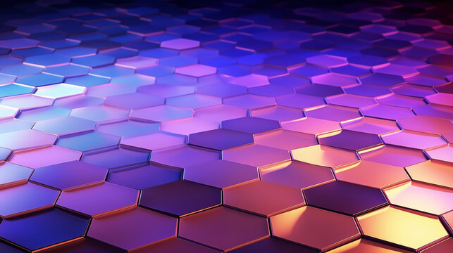 abstract luxury technology Mosaic hexagon background © GoonDuLagoon