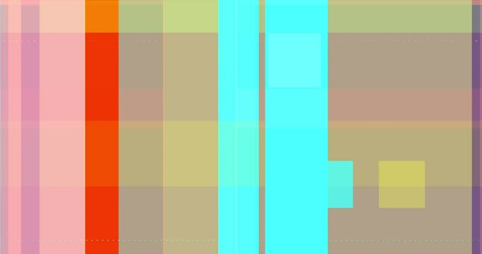 Geometric rectangle stripes abstract cartoon background 3.1 color. Colorful stripes and rectangles loop animation good for business or any other project.