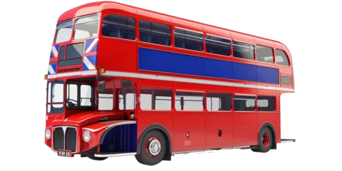 Foto op Plexiglas Red London Double Decker Bus Isolated © Hungarian
