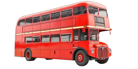 Foto op Plexiglas Red London Double Decker Bus Isolated © Hungarian