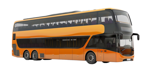 Double Decker Orange Bus