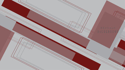 Abstract light red and grey background with lines white light grey background. Space design concept.