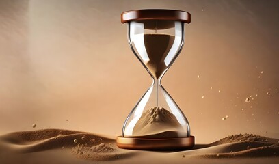 hourglass on the sand