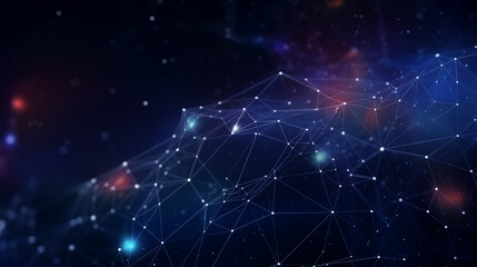 abstract luxury futuristic networking technology constellation background