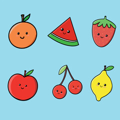 Fruit Pack cute face fruit