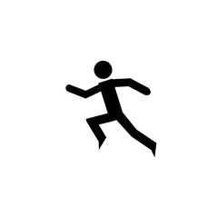 Fototapeta na wymiar Run icon, logo, shape, symbol, arts, design, icon, healthy, sports