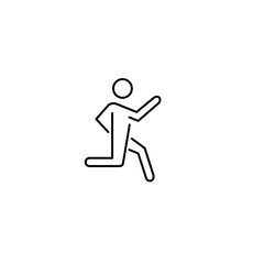 Fototapeta na wymiar Run icon, logo, shape, symbol, arts, design, icon, healthy, sports
