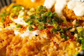 Pork cutlet rice bowl