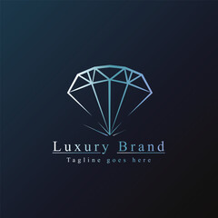 luxury diamond logo