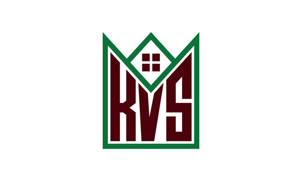 KVS initial letter real estate builders logo design vector. construction ,housing, home marker, property, building, apartment, flat, compartment, business, corporate, house rent, rental, commercial