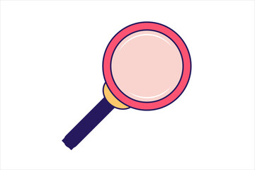 Search Social Media Flat Sticker Design