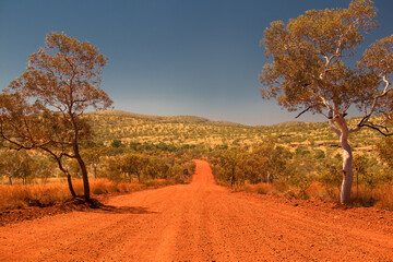 Travelling the Pilbara Region in Western Australia, Hamersley Range, Karijini National Park,...