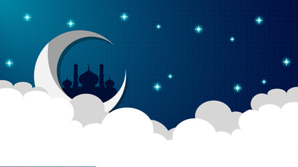 Elegant Ramadan greeting card. Greetings ramadan kareem card design template background