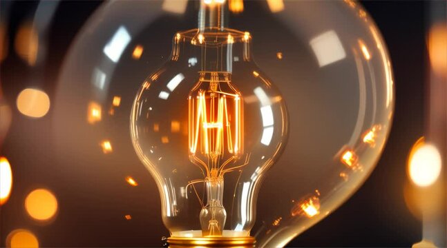 Image of a glowing light bulb with tags