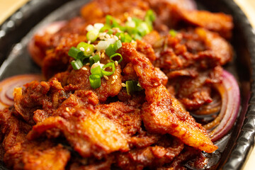 Korean spicy stir fried pork
