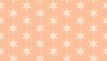 Seamless colorful vintage magic hexagonal stars textile geometric pattern vector
