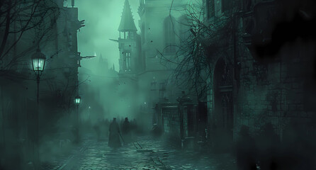 haunted street a dark night