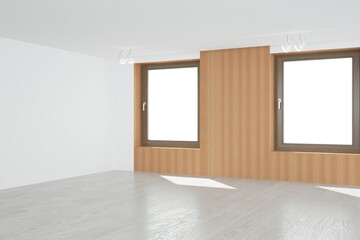 Modern interior design. 3D illustration