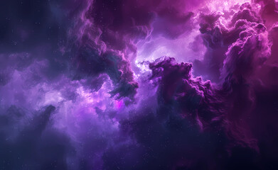 purple smoke and purple clouds on dark background