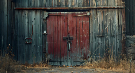 the door of a barn